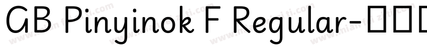 GB Pinyinok F Regular字体转换